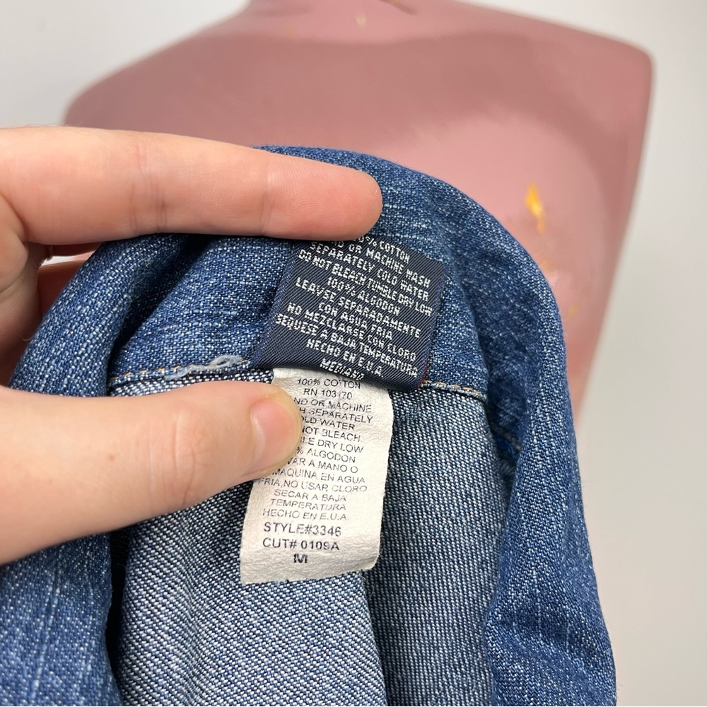 Vintage Big Time Denim Vest with Frayed Edges - Picture 8 of 8